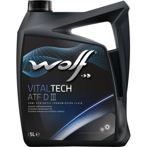 WOLF - Bidon Vitaltech ATF DIII 5L Pour Transmission - 8305405 3 WOLF - Bidon Vitaltech ATF DIII 5L Pour Transmission - 8305405