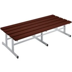Wolf Bancs Pour Vestiaires - Assise Double Face - Coloris Brun, Longueur 1500 Mm - Coloris Assise: Marron