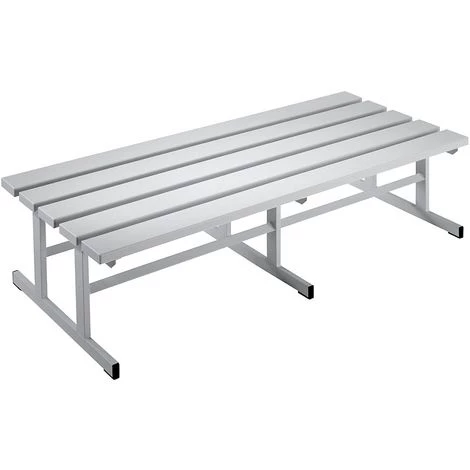 Wolf Bancs Pour Vestiaires - Assise Double Face - Coloris Gris Clair, Longueur 1500 Mm - Coloris Assise: Gris Clair 3 Wolf Bancs Pour Vestiaires - Assise Double Face - Coloris Gris Clair, Longueur 1500 Mm - Coloris Assise: Gris Clair
