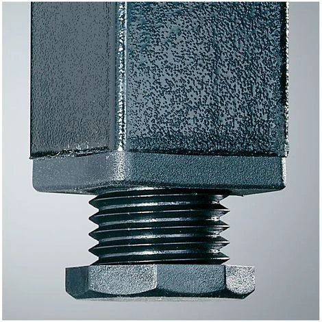 Wolf Banc De Vestiaire Sans Dossier - Lattes En PVC, Marron - Longueur 1000 Mm - Coloris Piétement: Noir Profond RAL 9005 6 Wolf Banc De Vestiaire Sans Dossier - Lattes En PVC, Marron - Longueur 1000 Mm - Coloris Piétement: Noir Profond RAL 9005 – Image 4