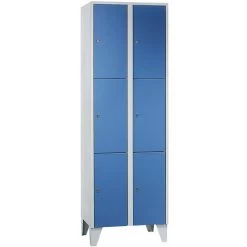 Wolf Vestiaire Multicase - 2 Compartiments, 6 Casiers - Largeur 800 Mm, Gris Clair - Coloris Des Portes: Gris Clair -Pas Cher WOLF Magasin 15706582 4