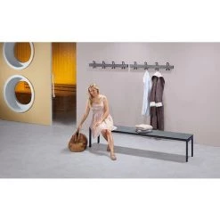 WOLF Portemanteau Mural Avec Patères Doubles - Longueur 1500 Mm, 6 Patères Doubles - Oak Silver - Coloris Lattes: Oak Silver 9 WOLF Portemanteau Mural Avec Patères Doubles - Longueur 1500 Mm, 6 Patères Doubles - Oak Silver - Coloris Lattes: Oak Silver -Pas Cher WOLF Magasin 15707425 4