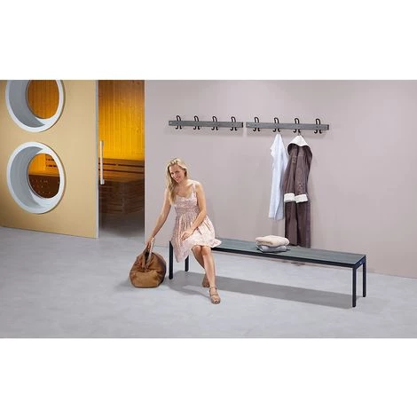 WOLF Portemanteau Mural Avec Patères Doubles - Longueur 1500 Mm, 6 Patères Doubles - Oak Silver - Coloris Lattes: Oak Silver 5 WOLF Portemanteau Mural Avec Patères Doubles - Longueur 1500 Mm, 6 Patères Doubles - Oak Silver - Coloris Lattes: Oak Silver – Image 4