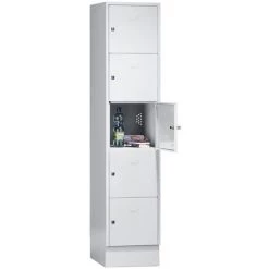 Wolf Casier Verrouillable - 5 Compartiments, Peinture Cuite Au Four - Largeur Casiers 398 Mm, Gris Argent/gris Clair - Coloris Des Portes: Gris Argent RAL 7001 9 Wolf Casier Verrouillable - 5 Compartiments, Peinture Cuite Au Four - Largeur Casiers 398 Mm, Gris Argent/gris Clair - Coloris Des Portes: Gris Argent RAL 7001 -Pas Cher WOLF Magasin 15707884 3