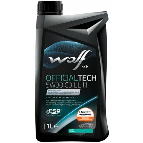 WOLF - Huile Moteur OFFICIALTECH 5W30 C3 LL III - 1L - 1048179 3 WOLF - Huile Moteur OFFICIALTECH 5W30 C3 LL III - 1L - 1048179