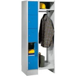 Wolf Vestiaires à Casiers Verrouillables - 5 Compartiments à Gauche, 5 Cintres - Largeur H.t. 850 Mm, Largeur Casiers - Coloris Des Portes: Gris Argent RAL 7001 11 Wolf Vestiaires à Casiers Verrouillables - 5 Compartiments à Gauche, 5 Cintres - Largeur H.t. 850 Mm, Largeur Casiers - Coloris Des Portes: Gris Argent RAL 7001 -Pas Cher WOLF Magasin 52637219 5